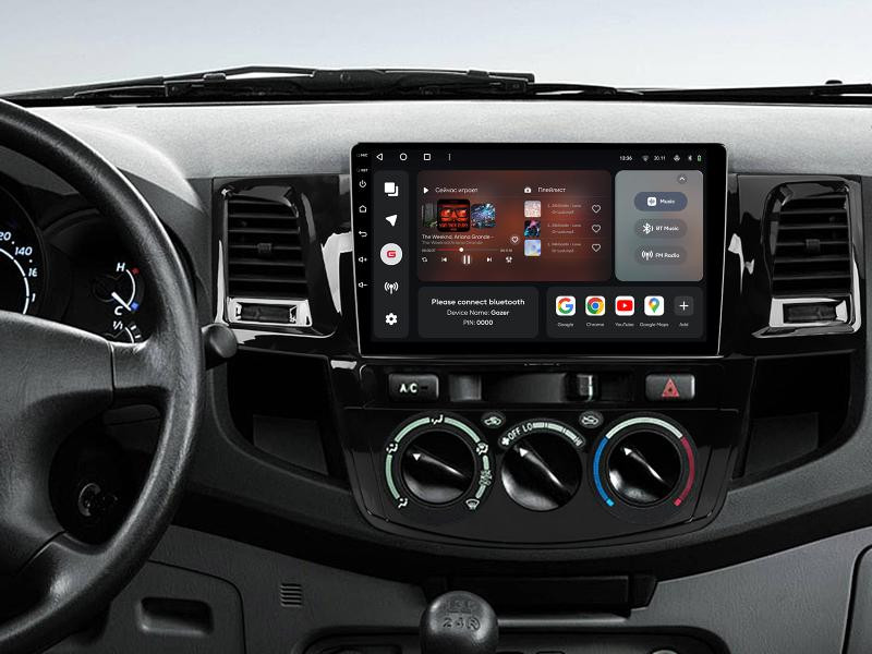 Buy Gazer T6009-An50 PRO Multimedia System to Toyota Fortuner 1 (An50, An60), Hilux Revo, Vigo 2008-2014