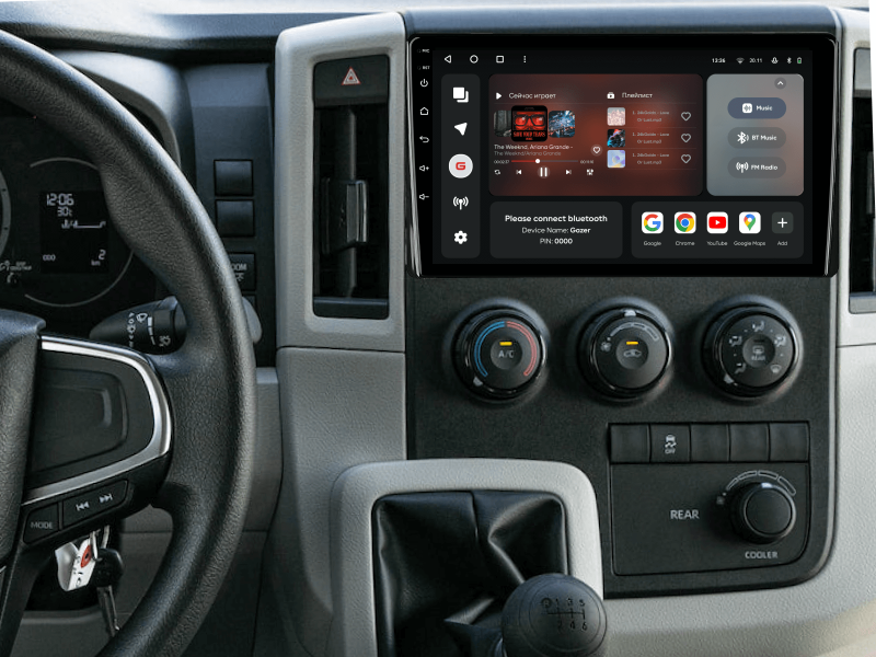 Buy Gazer T6009-H300/L Pro Multimedia System to Toyota Hiace 6 (H300), Granace 1 2019-2022