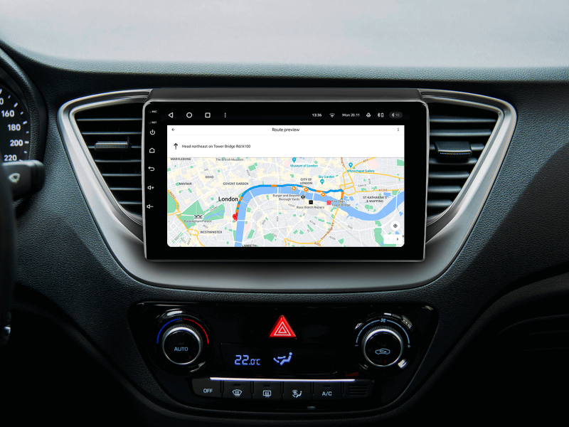 Buy Gazer T6009-HC/H PRO Multimedia System to Hyundai Solaris 2 (HC) 2017-2018