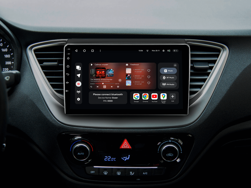 Buy Gazer T6009-HC/H PRO Multimedia System to Hyundai Solaris 2 (HC) 2017-2018