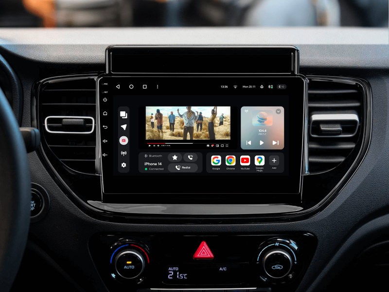 Buy Gazer T6009-HCF PRO Multimedia System to Hyundai Solaris 2 (HC) 2020-2021