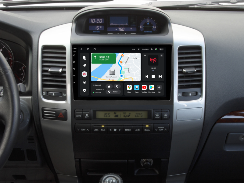 Buy Gazer T6009-J120/H PRO Multimedia System to Toyota Land Cruiser Prado 3 (J120) 2002-2009