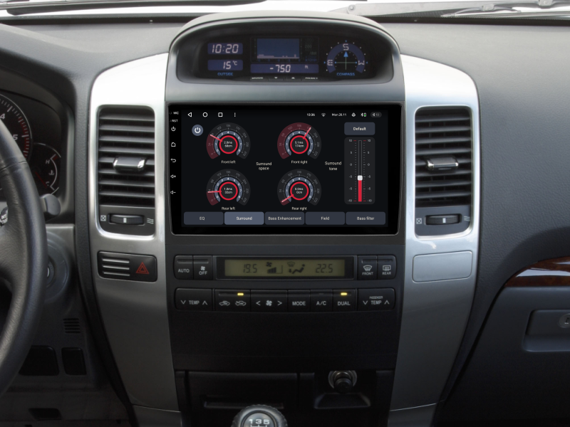 Buy Gazer T6009-J120/L Pro Multimedia System to Toyota Land Cruiser Prado 3 (J120) 2002-2009