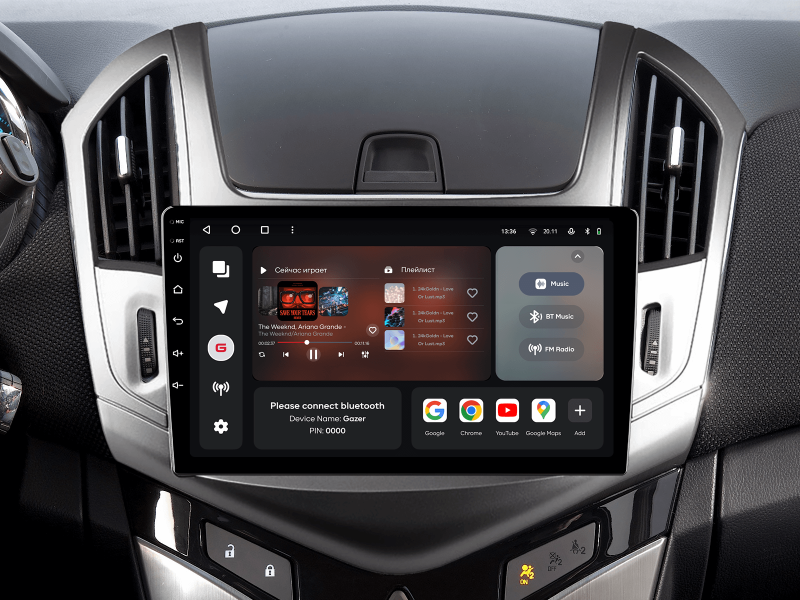 Buy Gazer T6009-j308 Pro Multimedia System to Chevrolet Cruze (J300, J308) 2012-2015