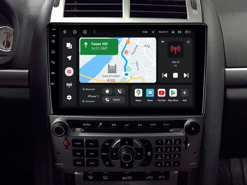 Купить Мультимедійна система Gazer T6009-PF3 PRO до Peugeot 407 1 2004-2011