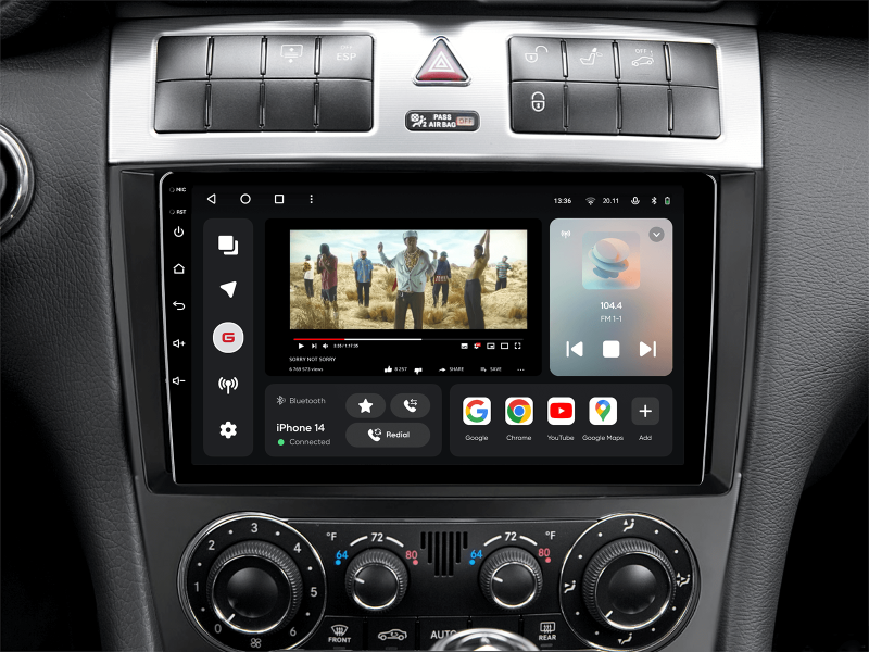 Купити Мультимедійна система Gazer T6009-W203F PRO до Mercedes-Benz C-Class (W203, CL203, A209, C209) 2004-2011