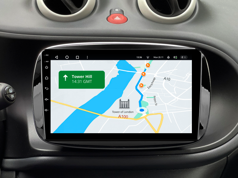 Buy Gazer T6009-W453 PRO Multimedia System to Smart Fortwo 3 (C453, A453, W453) 2014-2020