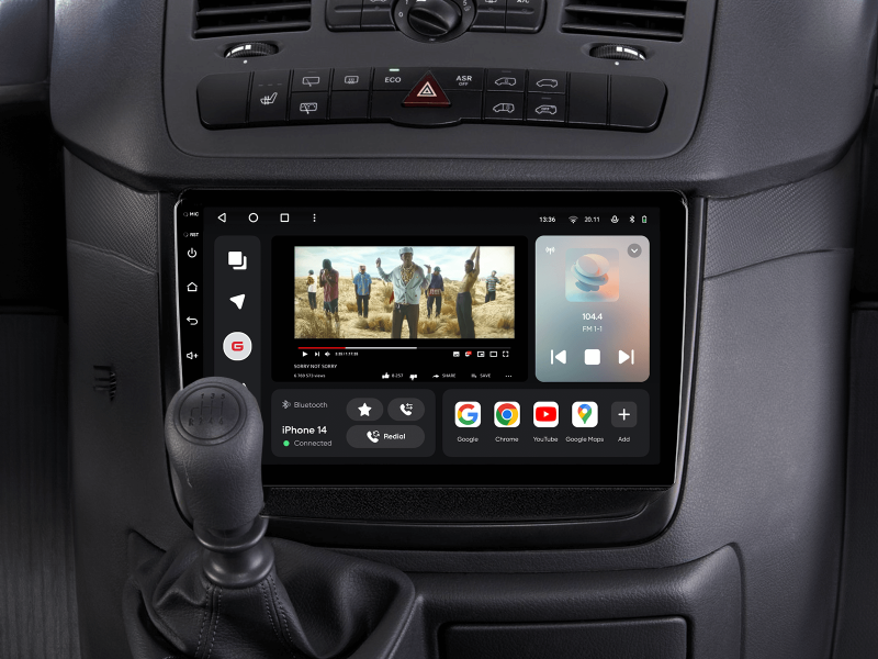 Купити Мультимедійна система Gazer T6009-W639 PRO до Mercedes-Benz Vito (W639) 2010-2015