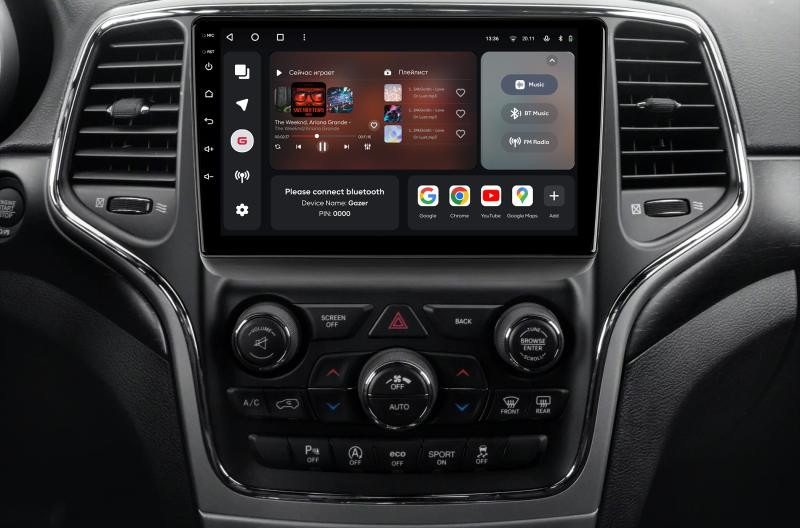 Купити Мультимедійна система Gazer T6009-WKF PRO до Jeep Grand Cherokee 4 (WK2) 2013-2020