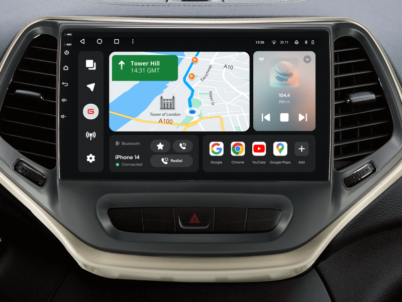 Купить Мультимедійна система Gazer T6010-KL PRO MAX до Jeep Cherokee 5 (KL) 2014-2018