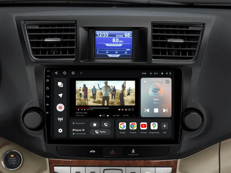 Купить Мультимедійна система Gazer T6510-XU40 PRO MAX до Toyota Highlander 2 (XU40) 2007-2013