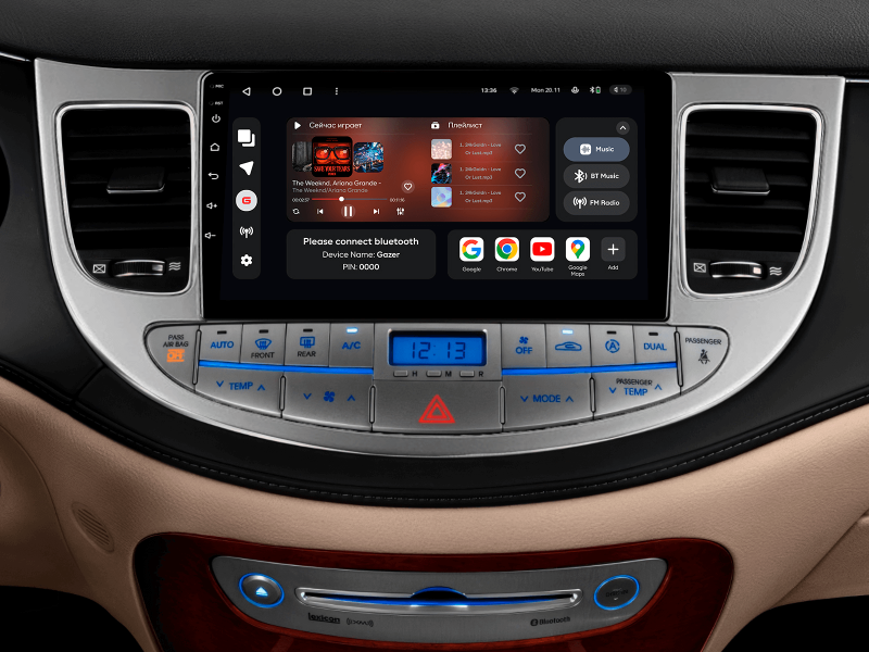 Купити Мультимедійна система Gazer T6009-BH PRO MAX до Hyundai Genesis, Rohens (BH) 2008-2013