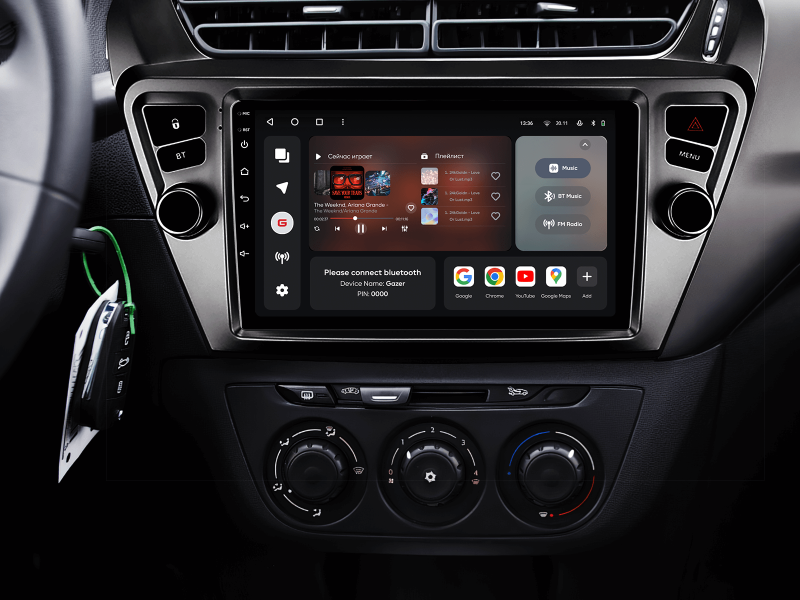 Купити Мультимедійна система Gazer T6009-ELS PRO MAX до Citroen C-Elysee 2012-2016