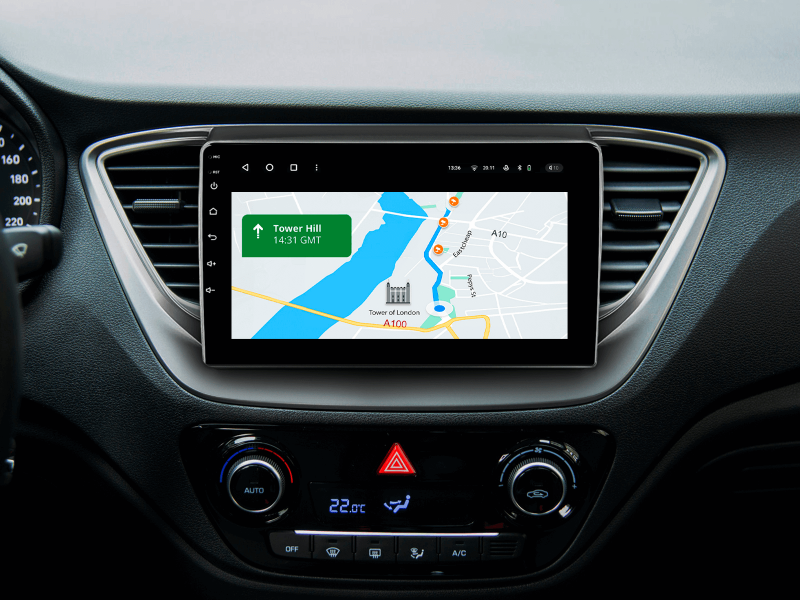 Buy Gazer T6009-HC/H PRO Max Multimedia System to Hyundai Solaris 2 (HC) 2017-2018