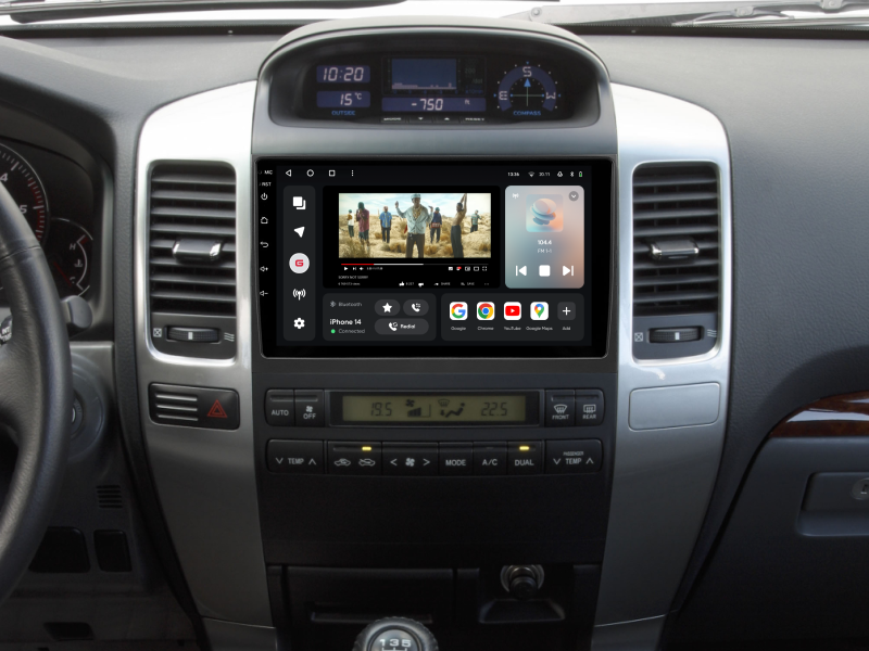 Buy Gazer T6009-J120/H Pro Max Multimedia System to Toyota Land Cruiser Prado 3 (J120) 2002-2009