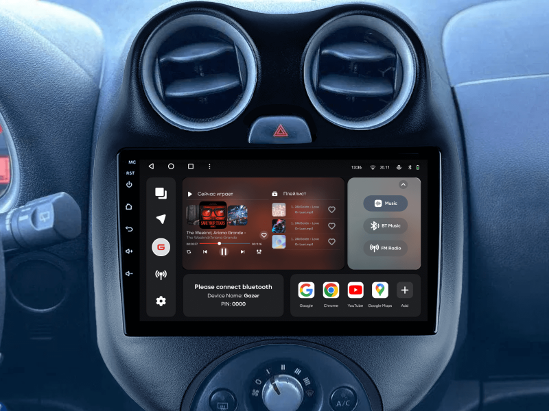 Купити Мультимедійна система Gazer T6009-K13 PRO MAX до Nissan Micra, March 2010-2013