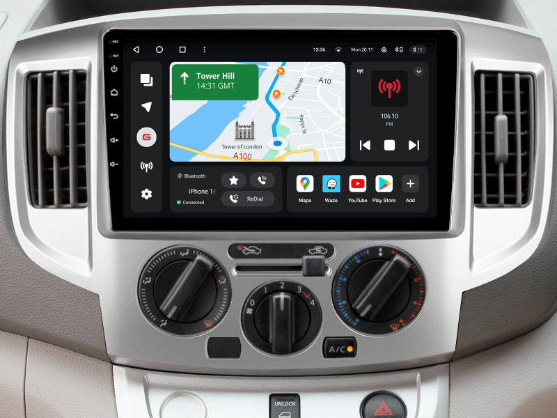 Buy Gazer T6009-M20 Pro Max Multimedia System to Nissan NV200 (M20) 2009-2023