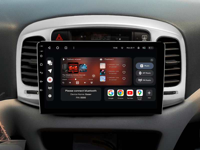 Buy Gazer T6009-Mc Pro Max Multimedia System to Hyundai Accent 3 (MC) 2006-2011