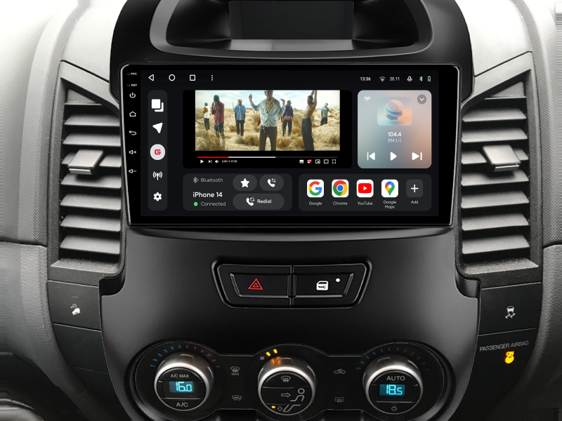 Buy Gazer T6009-P375 Pro Max Multimedia System to Ford Ranger 3 2011-2015