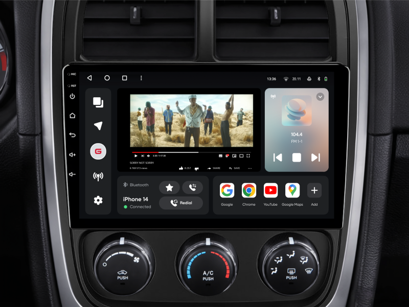 Buy Gazer T6009-PM Pro Max Multimedia System to Dodge Caliber (PM) 2009-2013