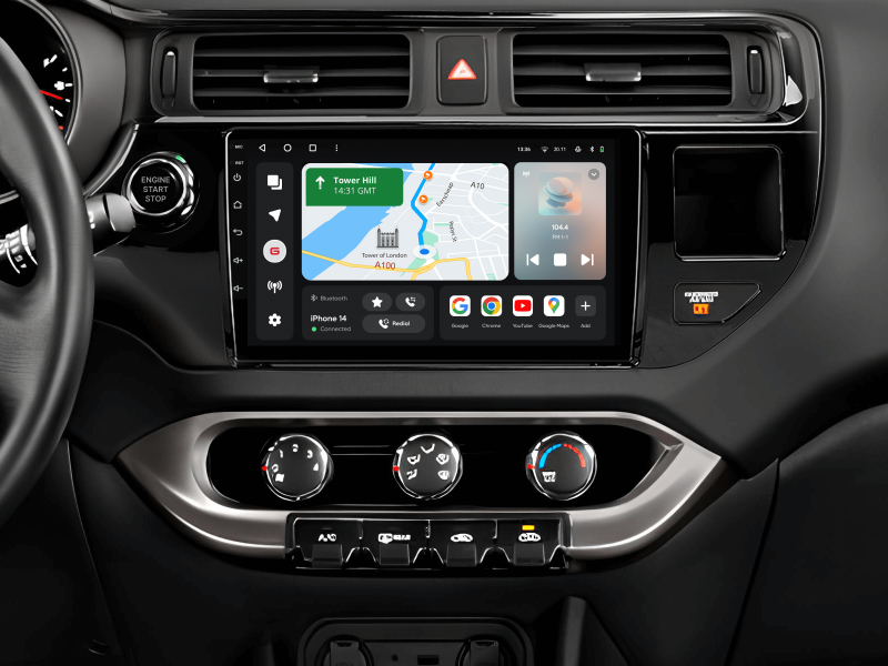 Buy Gazer T6009-Q Pro Max Multimedia System to Kia Rio 4 (Qb) 2011-2015