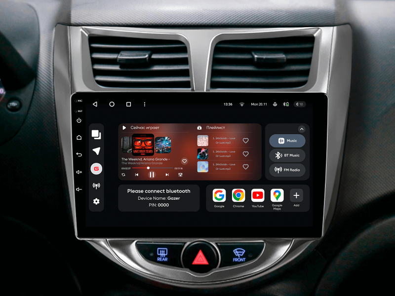 Buy Gazer T6009-Rb Pro Max Multimedia System to Hyundai Solaris 1 (Rb) 2010-2016