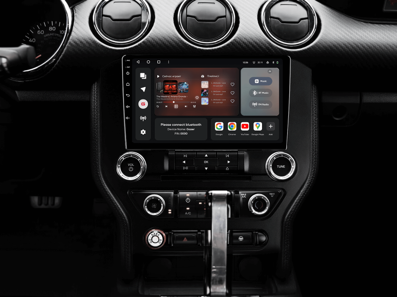 Buy Gazer T6009-S550 Pro Max Multimedia System to Ford Mustang VI S550 2014-2021