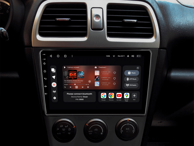 Buy Gazer T6009-SGD PRO MAX Multimedia System to Subaru Impreza (GD, GG) 2002-2007