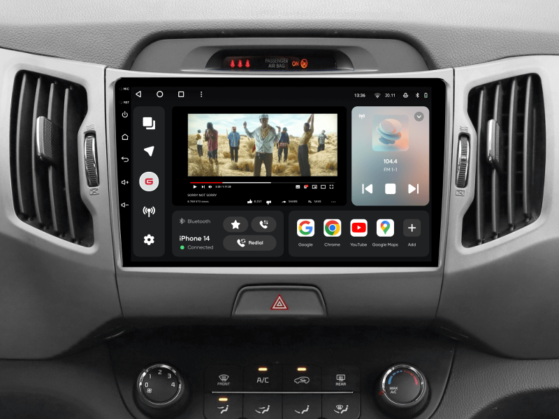 Buy Gazer T6009-SL/E Pro Max Multimedia System to Kia Sportage 3 (SL) 2010-2016