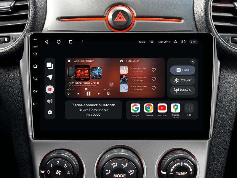 Buy Gazer T6009 -un Pro Max Multimedia System to Kia Carens 2 (Un) 2006-2012