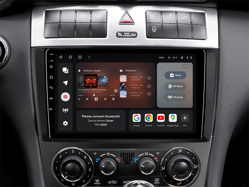 Купить Мультимедійна система Gazer T6009-W203F PRO MAX до Mercedes-Benz C-Class (W203, CL203, A209, C209) 2004-2011