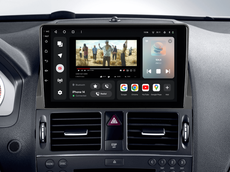 Купить Мультимедійна система Gazer T6009-W204 PRO MAX до Mercedes-Benz C-Class 3 (W204, S204) 2006-2011