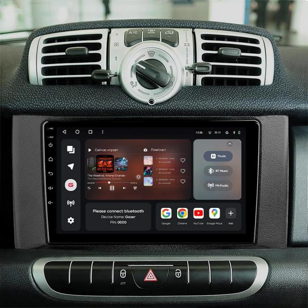 Buy Gazer T6009-W451 Pro Max Multimedia System to Smart Fortwo 2 (W451) 2010-2015