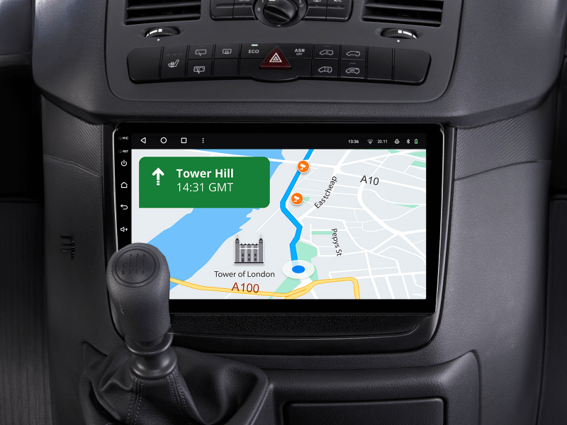 Buy Gazer T6009-W639 Pro Max Multimedia System to Mercedes-Benz Vito (W639) 2010-2015