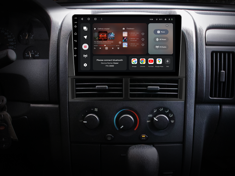 Buy Gazer T6009-Wj Pro Max Multimedia System to Jeep Grand Cherokee 2 (WJ) 1998-2004