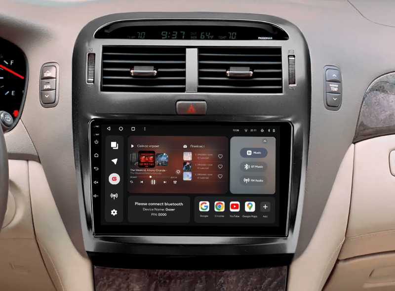 Buy Gazer T6009-XF30F Pro Max Multimedia System to Toyota Celsior (XF30) 2003-2006