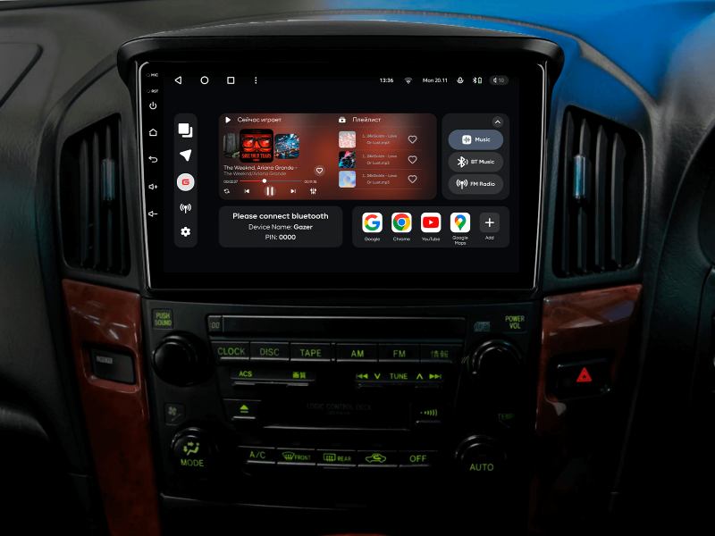 Buy Gazer T6009-XU10 Pro Max Multimedia System to Lexus RX300 (XU10) 1997-2003