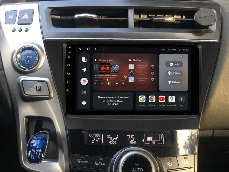 Купить Мультимедійна система Gazer T6009-ZVW40 PRO MAX до Toyota Prius V (ZVW40) 2012-2017