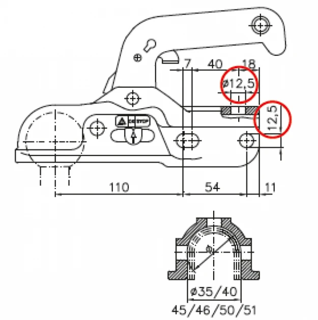 Buy Winterhoff's coupling ww 30-K+z with spacing 35/40/45/46/50/51 mm