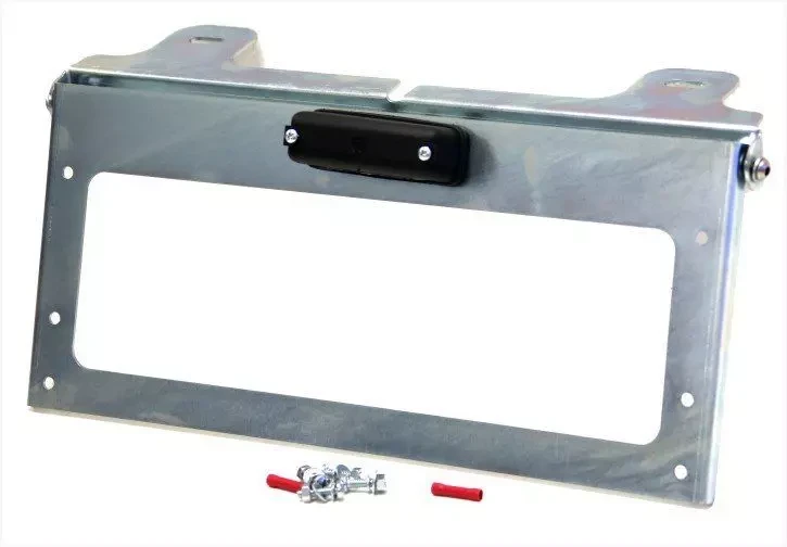 Buy Kaymar's license plate mount to the back bumper of pickup K6170-Kit