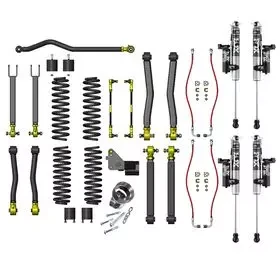 Купить Комплект подвески Premium 3,5" лифт Jeep Wrangler JK 07-18 4 Door от FOX 2.0 Performance Reservoir IQS Shocks Clayton