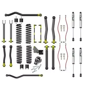 Купити Комплект підвіски Premium 3,5" лифт Jeep Wrangler JK 07-18 2 Door від with FOX 2.0 Performance Shocks Clayton