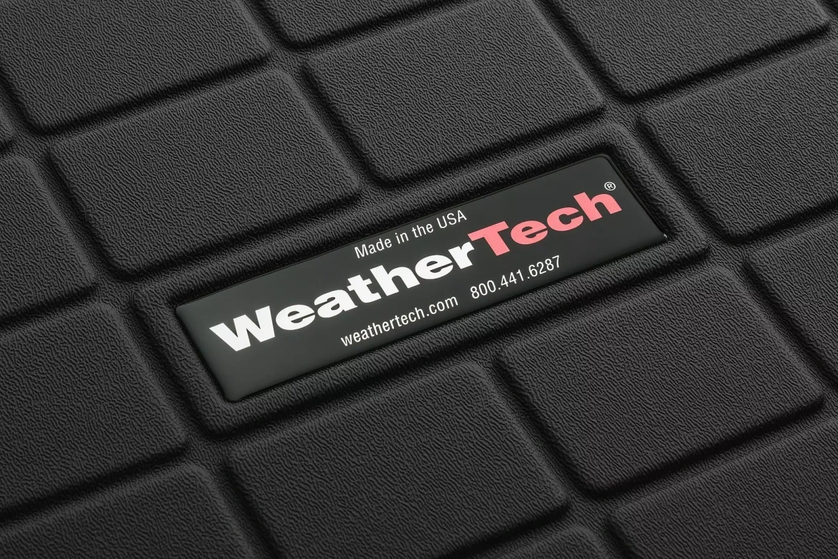 Buy Weathertech rubber rugs for Toyota Hilux dated 2015 Front Black 448771