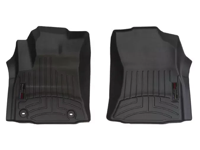 Buy Weathertech rubber rugs for Toyota Hilux dated 2015 Front Black 448771