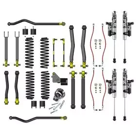 Купити Комплект підвіски Premium 3,5" лифт with FOX 2.0 Performance Reservoir IQS Shocks Clayton  - Jeep Wrangler JK 07-18 2 Door