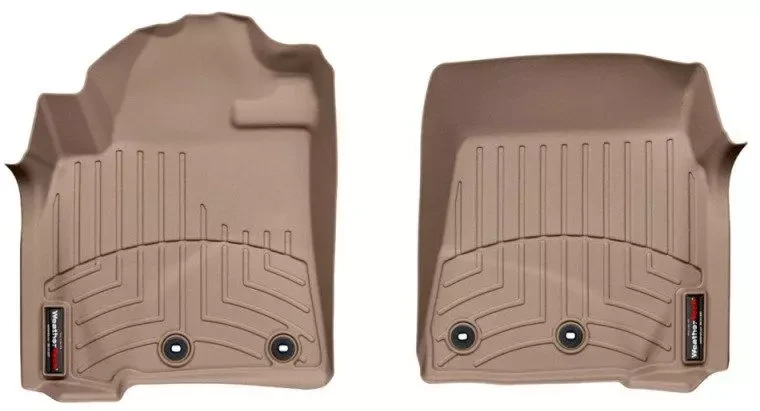 Купить Коврики резиновые WeatherTech Toyota LC200 12+ передние бежевый 454231