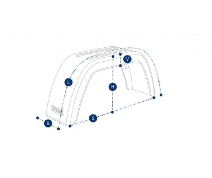 Купити Крило для легкового причепа Domar, B=190 мм Domar Пластик Італія (1101120112)