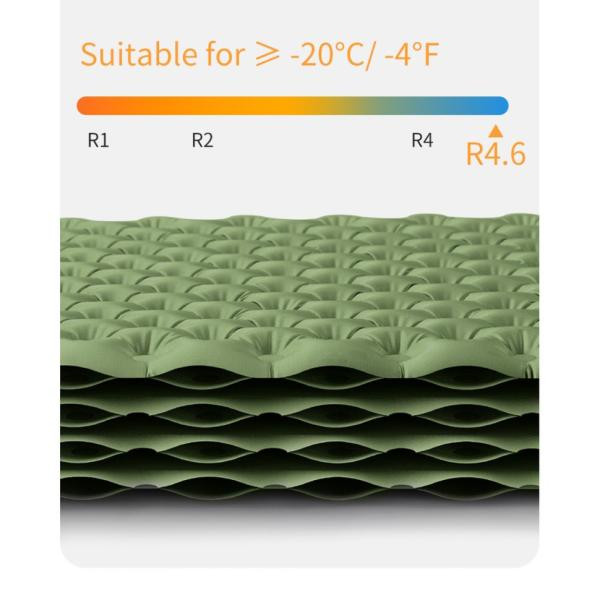 Buy Mattress inflatable over -light single Naturehike CNK2450WS014, rectangular green