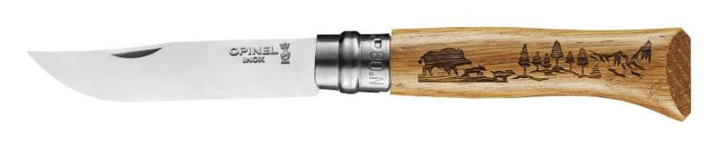 Купить Ніж Opinel №8 VRI Animalia Кабан, дуб (002331)