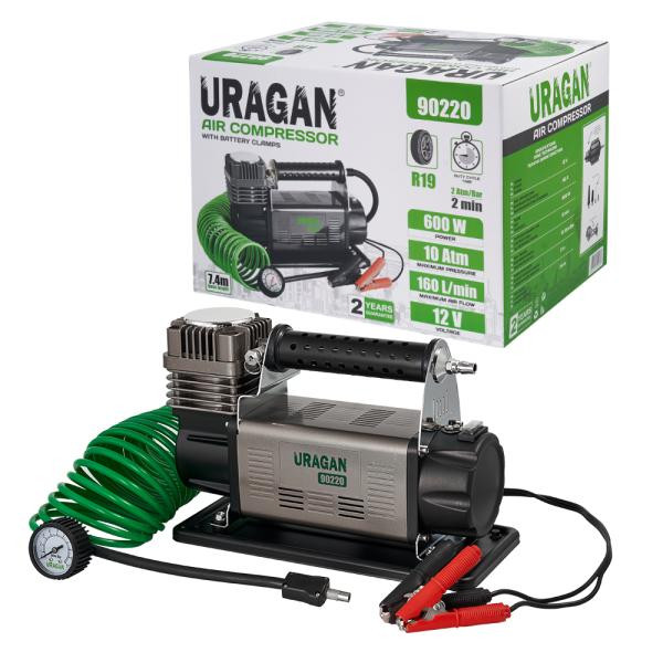 Buy Compressor Automobile Uragan 10atm 160 l/min 600W with